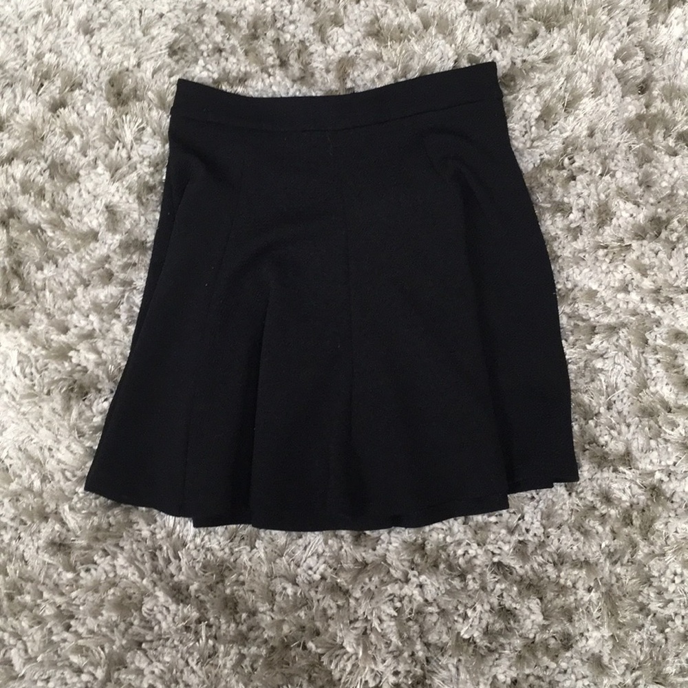 Lush black skater skirt